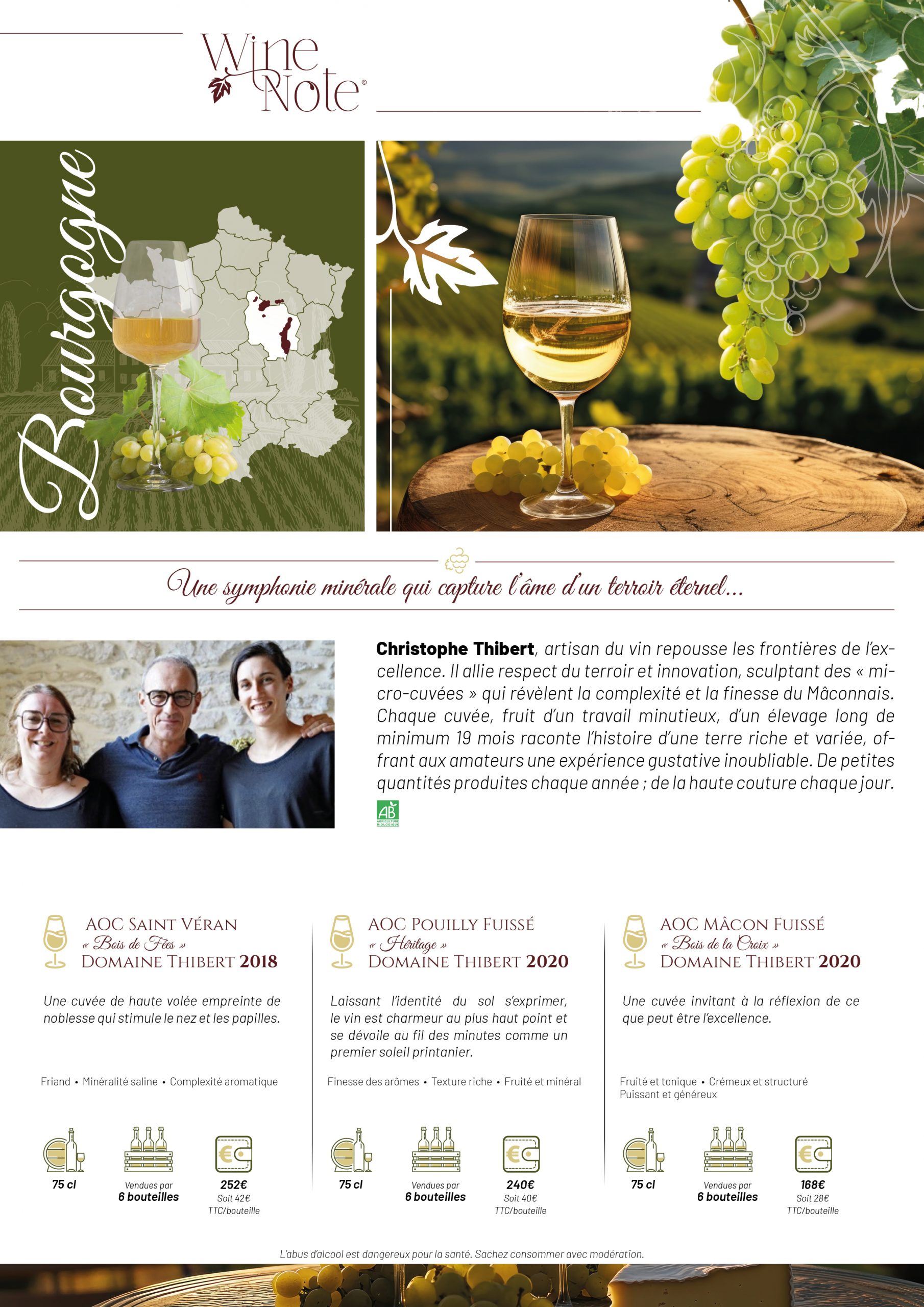 Sélection de vins de Bourgogne