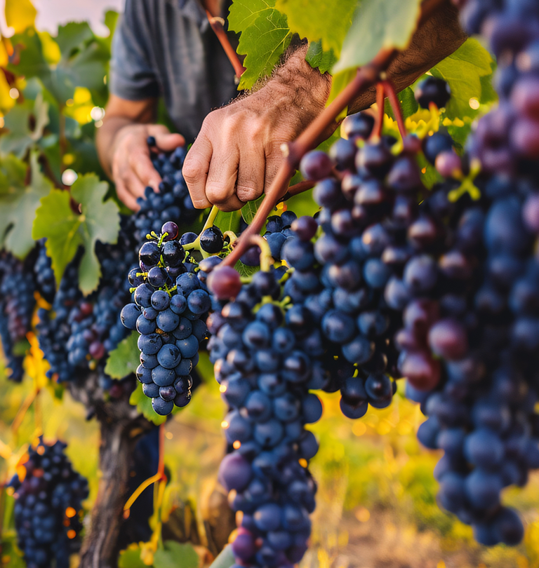 Vendange manuelle dans les vignes